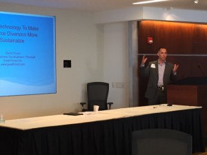 David Troust presenting at the panel