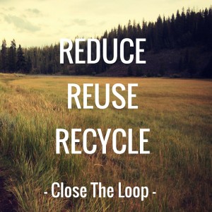 Reduce Reuse Recycle Cloose Loop